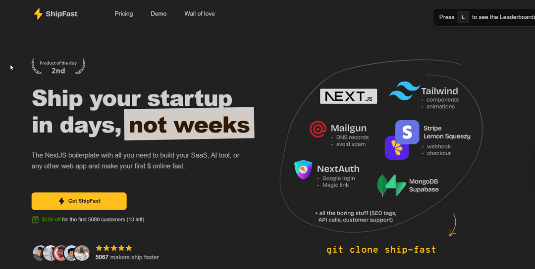 Shipfast 产品截图